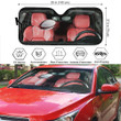 Rugby Funny Broken Glass Car Sun Shade Cover