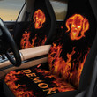 Skull Flame Head Fire Pattern Car Seat Cover