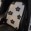 Black And White Universal Cartoon Flower Summer Cool Ice Silk Breathable Anti-slip Car Seat Cover
