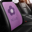 Purple Cartoon Flower New Four Seasons Universal Summer Ice Silk Breathable Protective Car Seat Cover