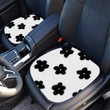 Universal Ins Fashion Black White Plush Winter Warm Cartoon Flower Car Seat Cover