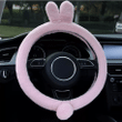Rabbit Cartoon Anti-freezing Warm Winter Plush Car Steering Wheel Cover