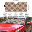 Toy Poodle And Bone Car Sun Shade Cover