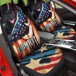 Schipperke Custom Name America Flag Car Seat Covers