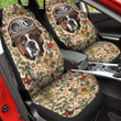 Jack Russel Cute Helmet Flower Pattern Car Seat Covers