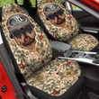 Tibetan Mastiff Cute Helmet Flower Pattern Car Seat Covers