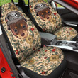 Chihuahua Cute Helmet Flower Pattern Car Seat Covers