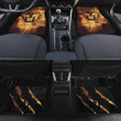 Lion And Scratch Flame Pattern Black Car Mats
