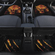 Cheetah And Scratch Flame Pattern Black Car Mats