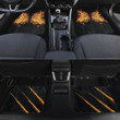Butterfly And Scratch Flame Pattern Black Car Mats