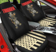Trigger With Gun Pattern In Black And Light Yellow Car Seat Cover