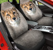 Cheetah In Gray Background Car Seat Cover