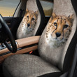 Cheetah In Gray Background Car Seat Cover