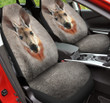 Kangaroo In Gray Background Car Seat Cover