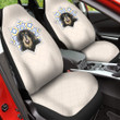 Tibetan Mastiff Paisley Pattern And Rhomb Shapes In White Background Car Seat Cover