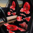 Rose And Red Clouds In Black Background Car Seat Cover