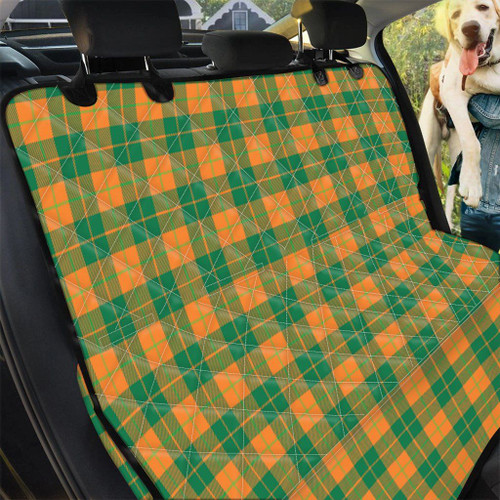 St. Patrick's Day Stewart Plaid Design Car Back Seat Cover Dog Car Seat Covers
