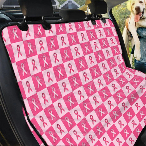 Warrior Breast Cancer Awareness Car Back Seat Cover Dog Car Seat Covers