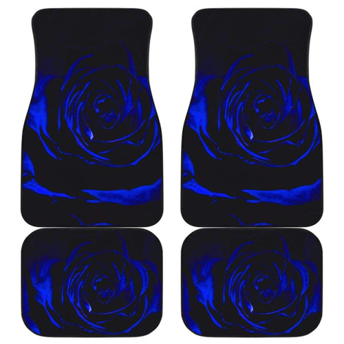 Royal Blue Roses In Dark Night Car Mats Car Floor Mats