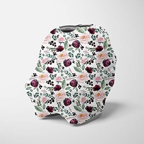 Dramatic Floral Pretty Background Baby Car Seat Covers Canopy
