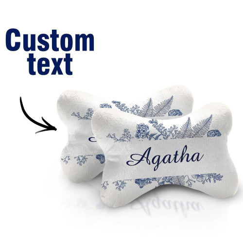 Custom Name Agatha Car Headrest Pillow Car Pillow Set of 2