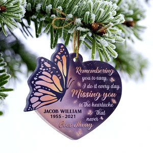 Custom Name Missing You Remembering You Is Easy Memorial Gift Car Hanging Ornament Car Accessories