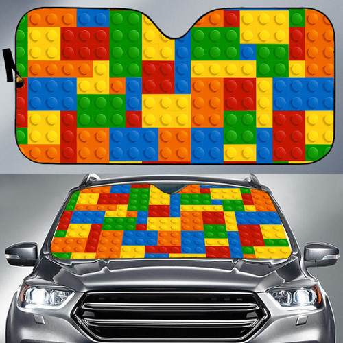 Colorful Kids Lego Car Sun Shade Cover Auto Windshield