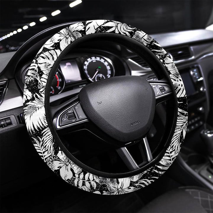 Paisley Seamless Pattern With Motley Ethnic Indian Printed Car Steering Wheel Cover