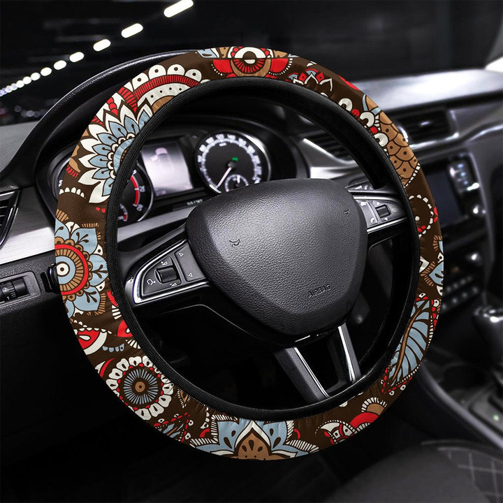 Aloha Camo Printed Car Steering Wheel Cover