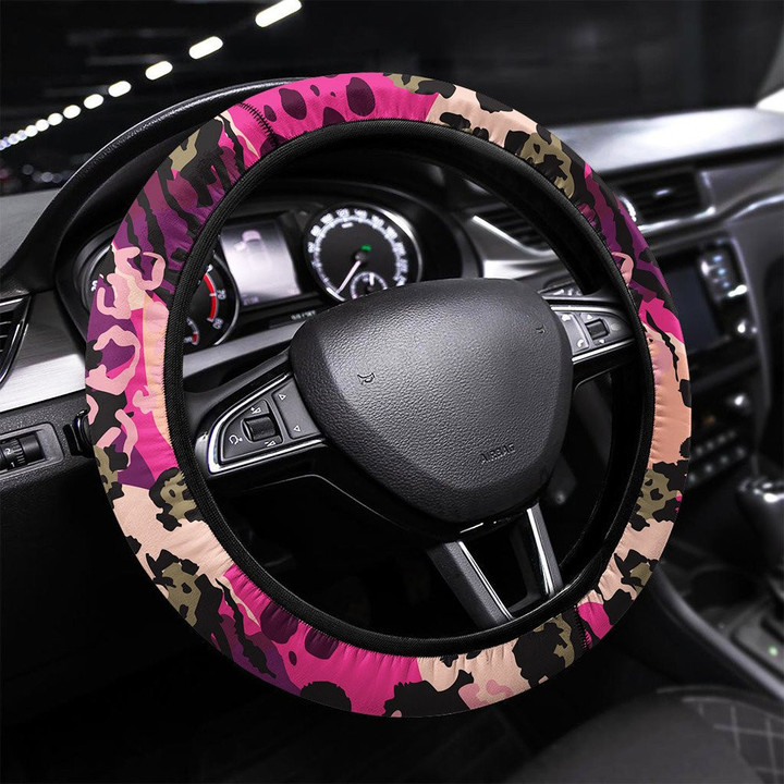 Paisley Pattern Printed Car Steering Wheel Cover
