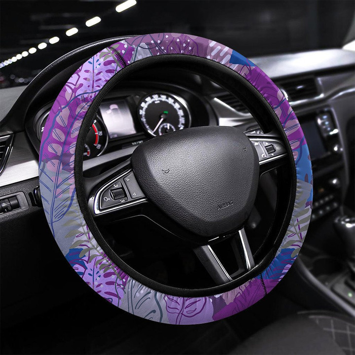 Seamless Mandalas Pattern Printed Car Steering Wheel Cover