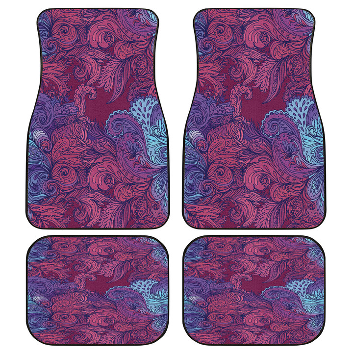 Colorful Big Waves Under The Sea Summer Vibe All Over Print Car Floor Mats