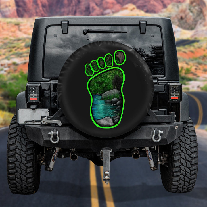 Foot Art Colorful Design Spare Tire Covers