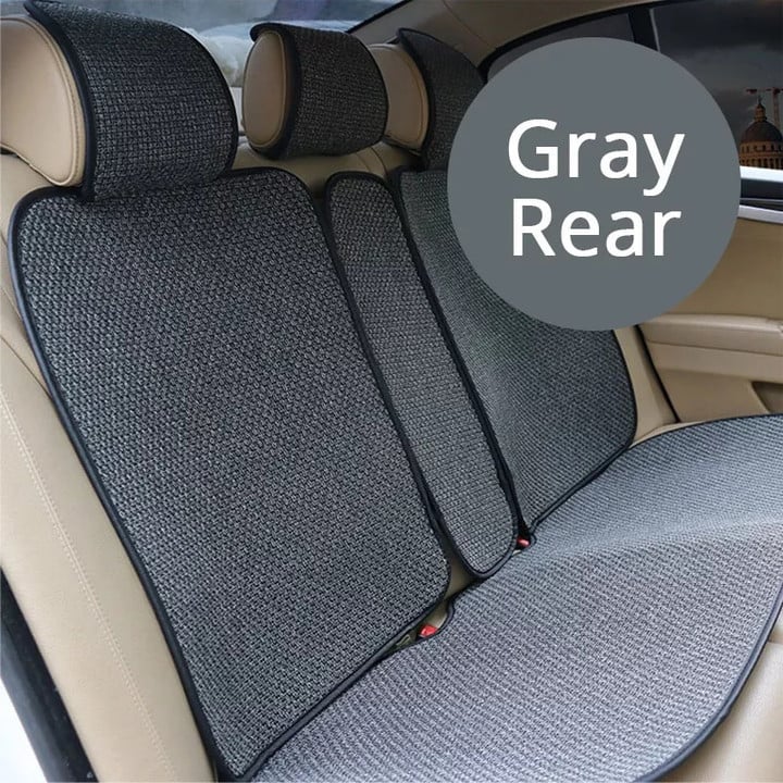 Linen Universal Automobiles Seat Covers Anti Silp Pad Mat Car Seat Cushion Protector Breathable Flax