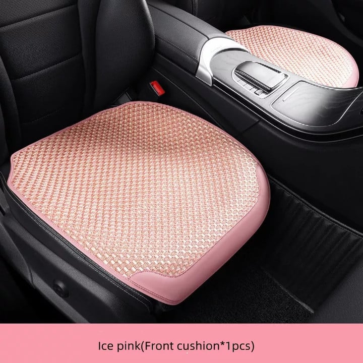 Ice Silk Ice Pink Four Seasons Universal Protective Anti-slip Car Seat Cover