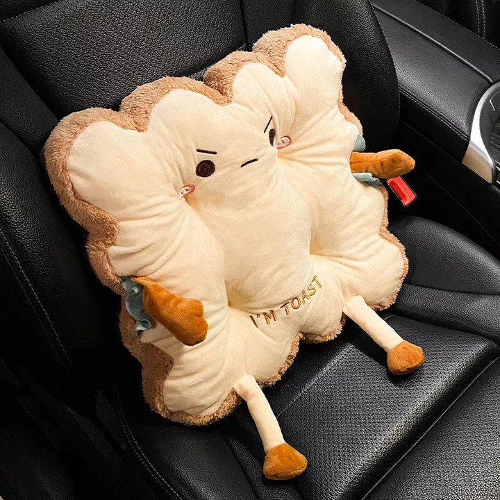 Adorable Plush Four Seasons Universal Waist pillow Winter Car Seat Cover