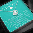 Valentines day gifts for her, Love Knot Necklace for Future Wife, I Love You For The Rest Of Life