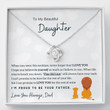 To My Daughter Necklace - I'm Proud To Be Your Father