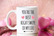 You're The Best Right Swipe Funny Mug For Husband/ Wife, Boyfriend/ Girlfriend, Valentine Day Gift For Him/ Her