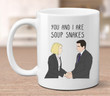 Soup Snakes, Holly and Michael, The Office Funny Valentine Mug For Him, Her, Husband, Wife, Boyfriend, Girlfriend Valentines Day Gift