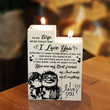 To my wife | To Wife From Husband | Pair Candle Holder | Engraved candles | Valentine's Gift