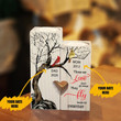 Cardinal Those We Love Don't Go Away They Fly Beside Us Everyday - Customize Name Date Candle Holder