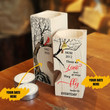 Cardinal Those We Love Don't Go Away They Fly Beside Us Everyday - Customize Name Date Candle Holder