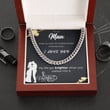 To My Man Chain Necklace Valentines Day Necklace For Him Mens Valentine Gifts To My Badass Husband Cuban Chain Necklace To My Man Necklace