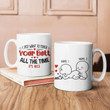 I Want To Touch Your Butt All The Time, Custom Funny Valentine Mug Husband/ Wife, Boyfriend/ Girlfriend Valentines Day Gift For Him/ Her