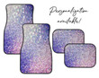 Glitter Ombre Car Mats in Royal and Pink, Car Accessories