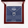 To My Wife Lucky In Love Necklace, Necklace for Wife, Valentines Necklace for Wife, Gift for My Soulmate