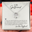 Lucky in Love Necklace To My Girlfriend Birthday Gift Girlfriend Jewelry To Girlfriend Gift For Birthday Present From Boyfriend