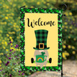 Gnome St Patrick Day Garden Flag, Welcome Gnome Day Flag, Luck Clover Decor, Home Decor, Summer Decorations, Garden Flag
