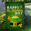 Happy St Patricks Day Garden Flag, Welcome St Patricks Day Flag, Spring Yard House, Shamrock Garden Flag, Outdoor Decoration